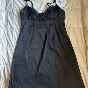 Princess Polly Charcoal Lace Slip Dress